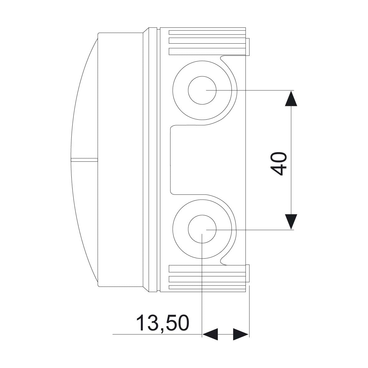 Kopplingsdosa 76x76x51 (vit) Rutab COMBI 108/TOM/VIT Normprodukter Solproffset
