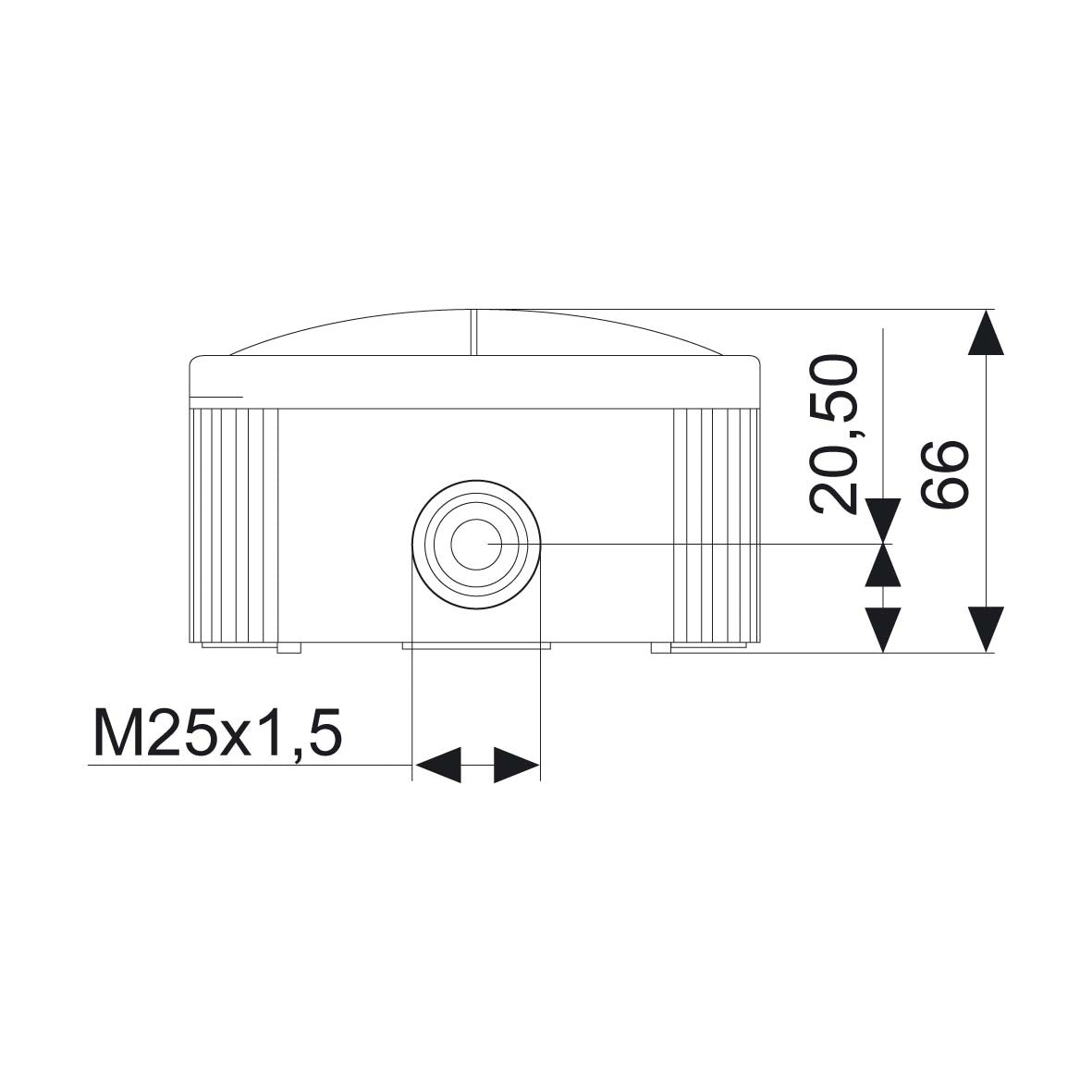 Kopplingsdosa 110x110x66 (vit) Rutab COMBI 607/TOM/VIT Normprodukter Solproffset