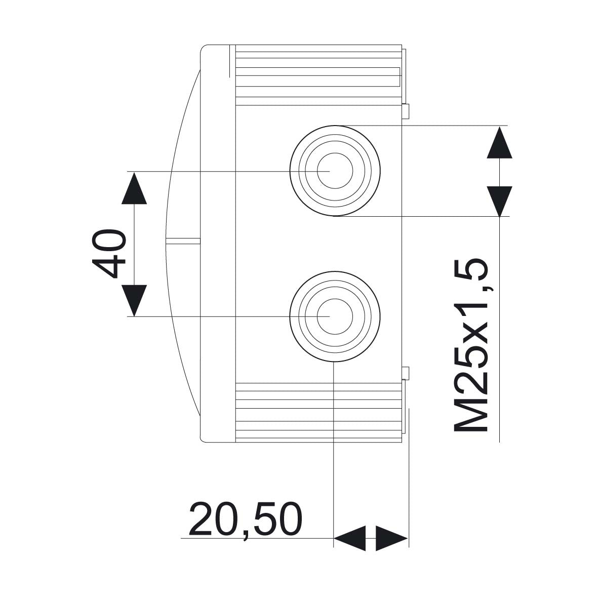 Kopplingsdosa 110x110x66 (vit) Rutab COMBI 607/TOM/VIT Normprodukter Solproffset