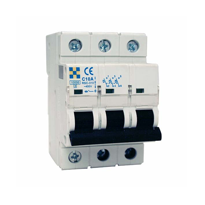 Automatsäkring 3-polig 20 A Typ C Rutab RSC-320 Normprodukter Solproffset