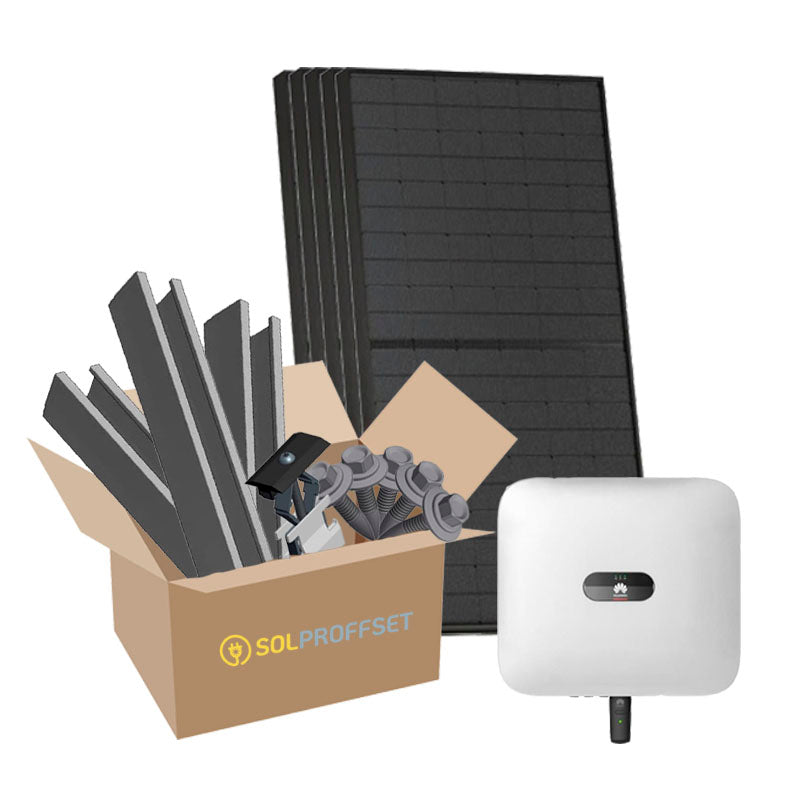 Komplett solcellspaket Tp20 Plåttak - 12 Kw Solproffset