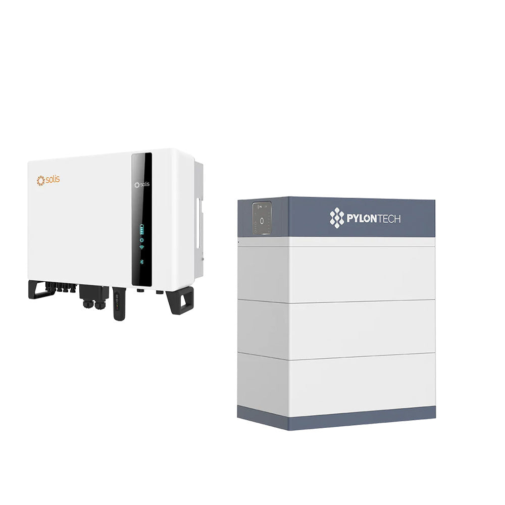 Solis S6 + Pylontech | 10kW växelriktare | Force-H3 Solcellsbatteri Pylontech 15.4 Kwh