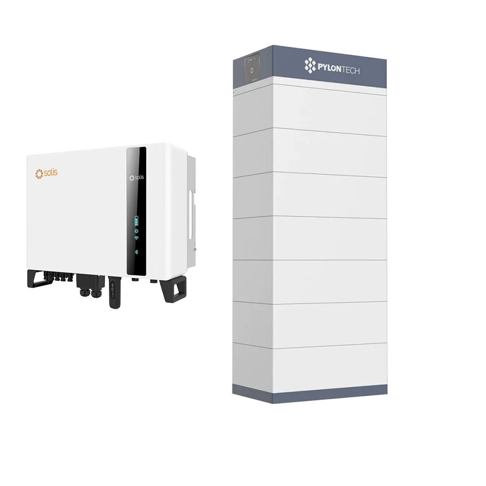 Solis S6 + Pylontech | 10kW växelriktare | Force-H3 Solcellsbatteri Pylontech 35.8 Kwh