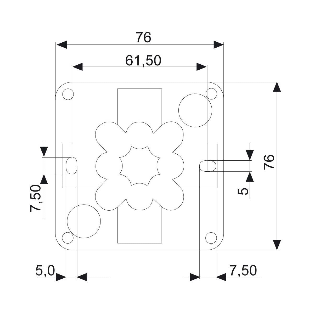 Kopplingsdosa m plint 5x2.5mm Rutab COMBI 108/5/VIT