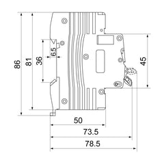 Automatsäkring 1-Polig 10A Typ B Rutab RSB-110