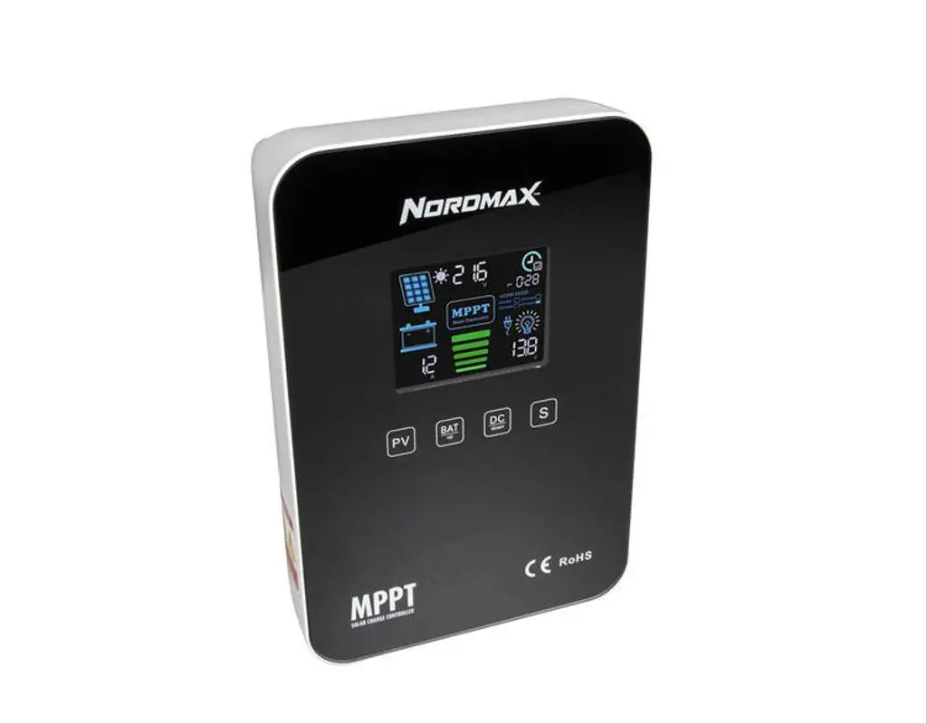 Nordmax - Solcellsregulator MPPT 12/24 v , 20A inbyggd bluetooth (NMSC20)