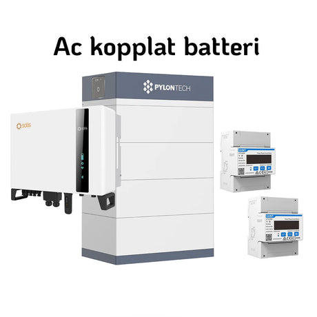 Solis S6 + Pylontech | Ac kopplat batteri | 10kW växelriktare | Force-H3 Solcellsbatteri Pylontech