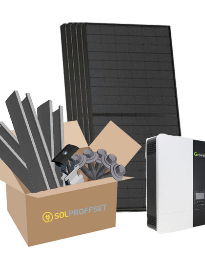 Komplett Off-grid solcellspaket Growatt