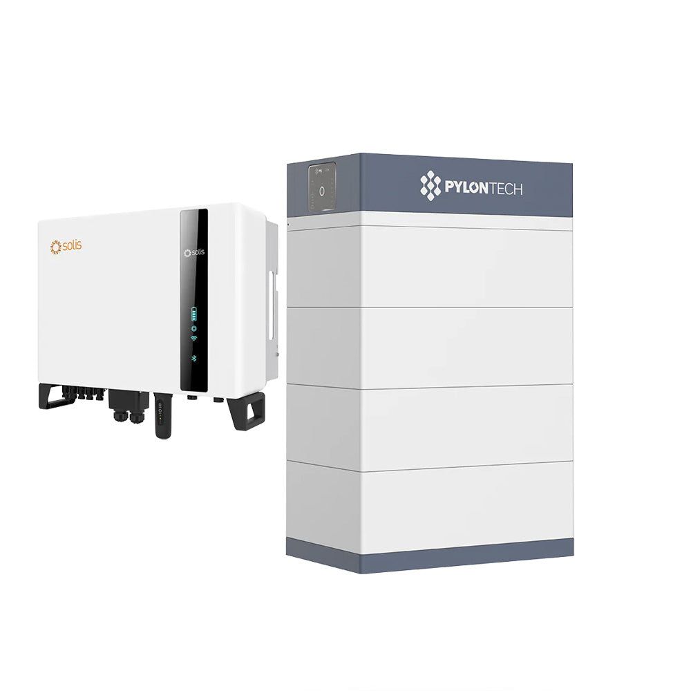 Solis S6 + Pylontech | 10kW växelriktare | Force-H3 Solcellsbatteri Pylontech 20.5 Kwh