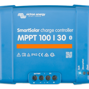 Victron - Solcellsregulator Smartsolar MPPT 100/30- BLUETOOTH (SCC110030210)