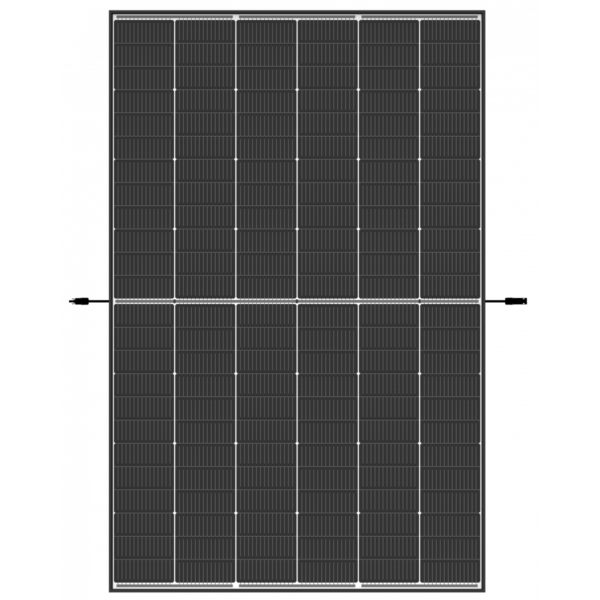 Trina Vertex S+ N-Type Dual Glass 450W - Triple-Cut Icke helsvart solpanel Solpanel solproffset