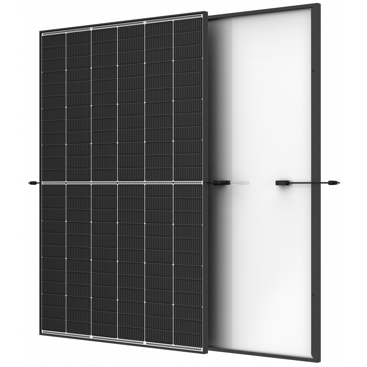 Trina Vertex S+ N-Type Dual Glass 450W - Triple-Cut Icke helsvart solpanel Solpanel solproffset