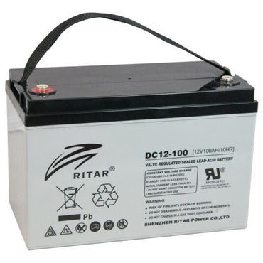 Ritar - 12V 100Ah Deep cycle AGM-batteri (DC12-100)
