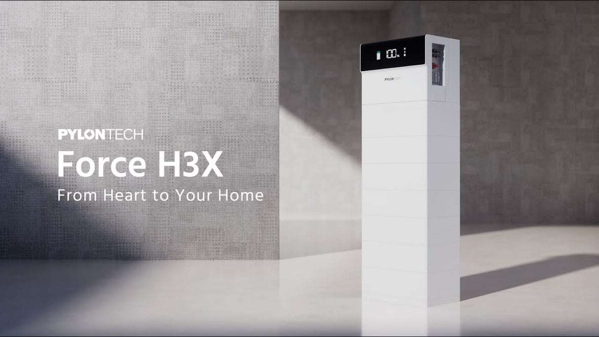 Pylontech | 12kW växelriktare H3X | Solcellsbatteri 10 - 35 kWh | Force-H3 Solcellsbatteri Pylontech